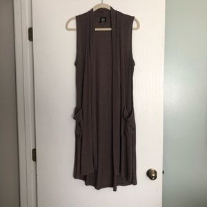 Long Sleeveless Cardigan